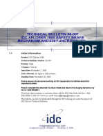 Technical Bulletin 06-007 Idc Xplorer 1600 Safety Brake Mechanism and E06 Functionality