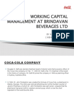 Working Capital Management at Brindavan Beverages LTD