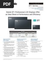 Panasonic EF1 Range Specs