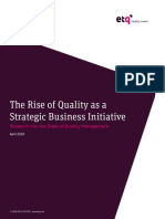 The Rise of Quality As A Strategic Business Initiative