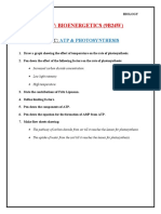Class 9 Biology - ATP & Photosynthesis Factors