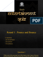 Entertainment Quiz Finals