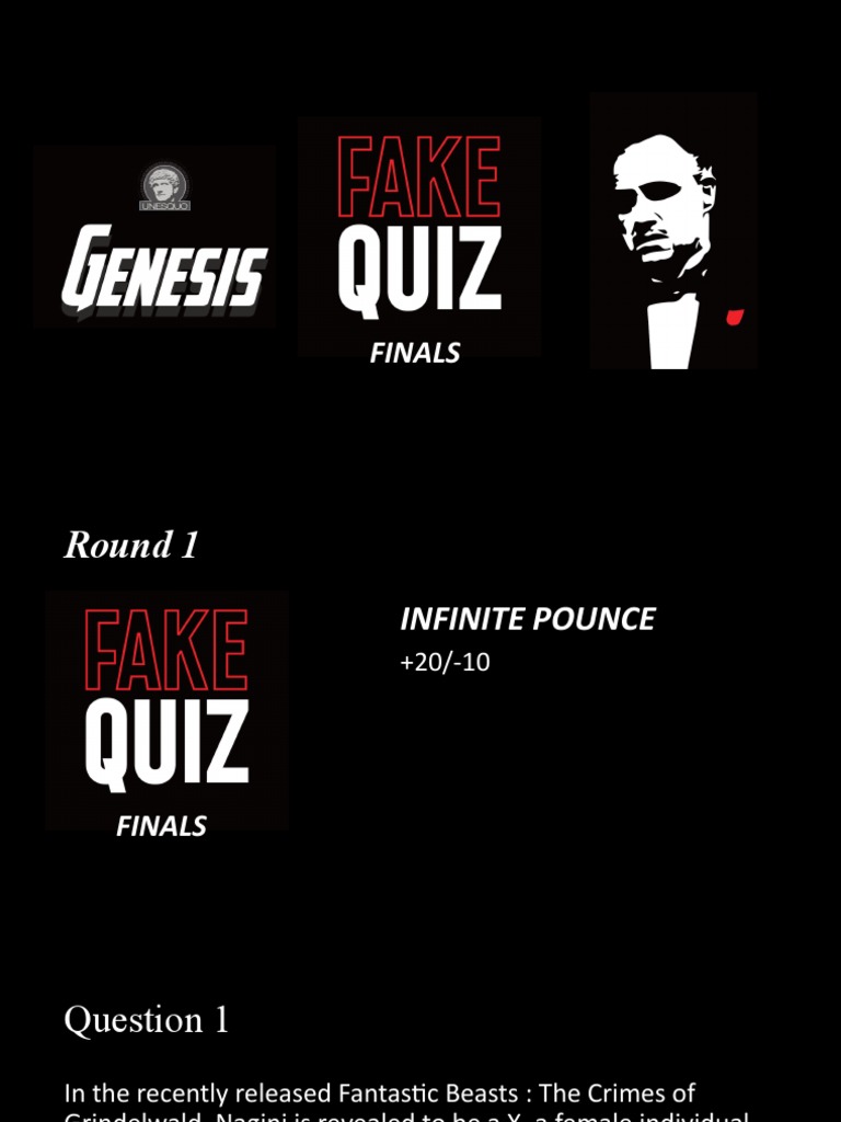 FAKE Quiz Finals | PDF | Young Adult