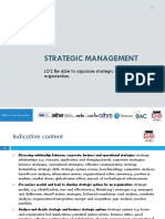 Strategic Management: LO2 Be Able To Appraise Strategic Options For An Organisation
