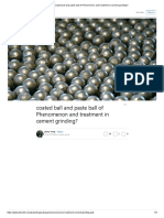 Coated Ball and Paste Ball of Phenomenon and Treatment in Cement Grinding
