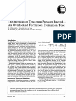 The Stimulation Treatment Pressure Record An Overlooked Formation Evaluation Tool SPE 2287 PA