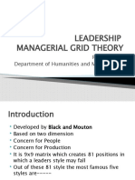 LEADERSHIP Managerial Grid Theory