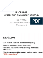 Leadership Harsey and Blanchard Theory