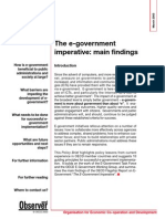 Olicy Rief: The E-Government Imperative: Main Findings