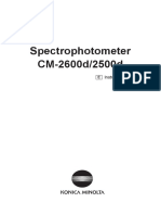 Spectrophotometer CM-2600D.2500D PDF