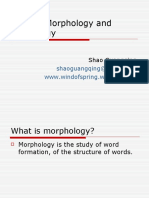 English Morphology and Lexicology: Shao Guangqing