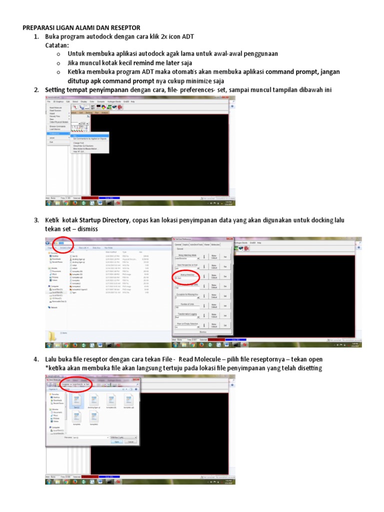 Tutorial Penggunaan Autodock dan Autogrid | PDF