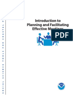 Introduction To Planning and Facilitating Effective Meetings