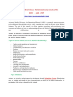 Advanced Medical Science: An International Journal (AMS)