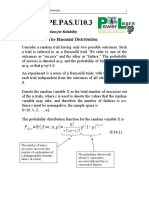 Module PE - PAS.U10.3: U10.2 The Binomial Distribution