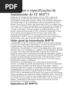Problemas e especificações de transmissão do ZF 8HP75.docx