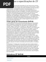 Problemas e especificações do ZF 9HP48