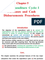 The Expenditure Cycle: I: Purchases and Cash Disbursements Procedures