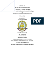 Dr.B.R.Ambedkar Open University Department of Business Management Faculty of Commerce RD - No 46, Jubileehills Hyderabad - 500033