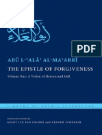 Abul 'Ala' Al-Ma'Arri - Geert Jan Van Gelder - Gregor Schoeler - The Epistle of Forgiveness - Volume One - A Vision of Heaven and Hell (2013, New York University Press)
