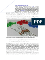 Como calcular o resistor adequado para um LED