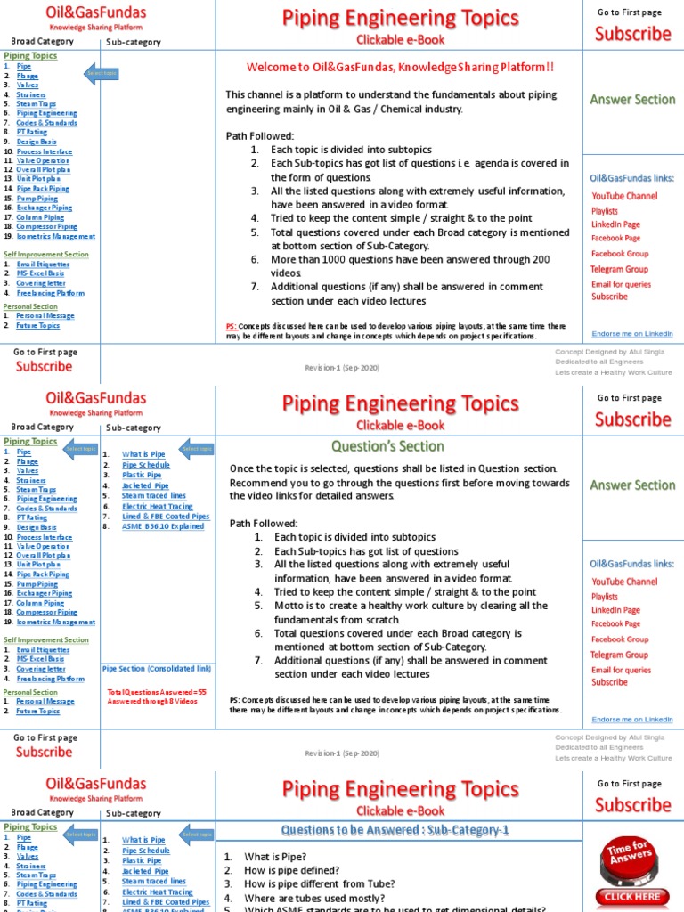 Oil & Gas Piping Engineering Insights | PDF | Pipe (Fluid Conveyance ...