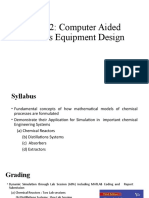 CL312: Computer Aided Process Equipment Design
