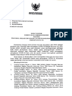 SE Protokol Isolasi Diri Sendiri Dalam Penanganan Covid -19