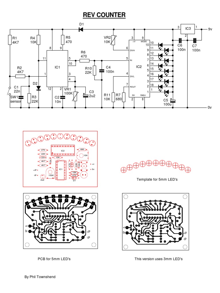 Rev Counter PCB Design Guide | PDF