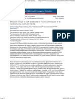 Efficacité Clinique Et Profil de Sécurité de L'hydroxychloroquine Et de L'azithromycine Contre COVID-19