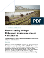 Understanding Voltage Unbalance Measurements and Calculations