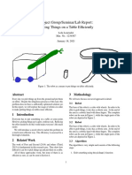 Project Group/Seminar/Lab Report: Putting Things On A Table Efficiently