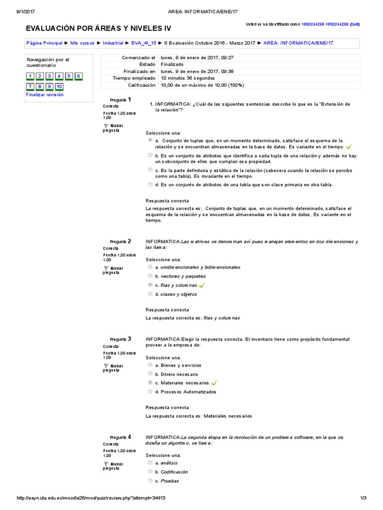 prueba-AREA - INFORMATICA ENE 17 PDF | PDF | Ingeniería de software ...