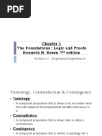 The Foundations: Logic and Proofs Kenneth H. Rosen 7 Edition