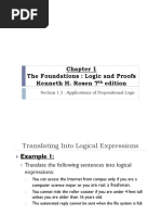 The Foundations: Logic and Proofs Kenneth H. Rosen 7 Edition