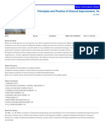 Principles and Practice of Ground Improvement, 1/e: Book Information Sheet Book Information Sheet
