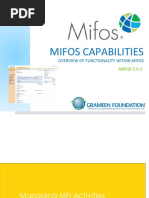 Mifos Capabilities: Overview of Functionality Within Mifos