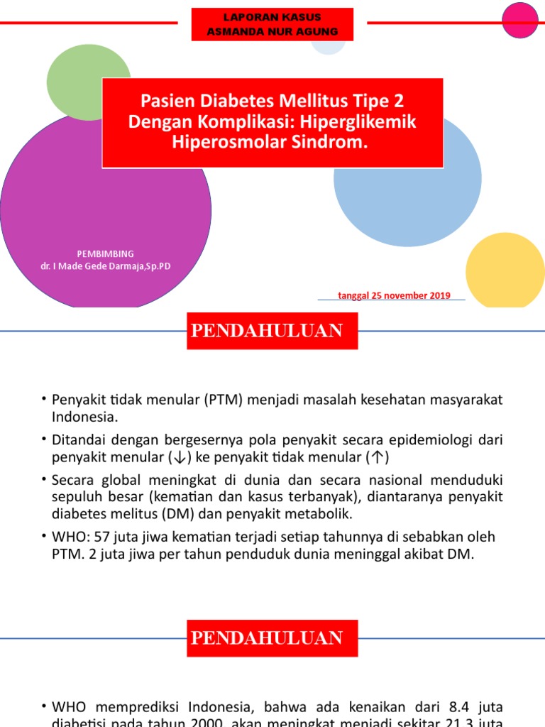 Diabetes Melitus Tipe 2 Dengan Komplikasi HHS | PDF