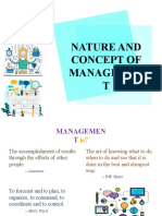 Nature and Concept, The Firm & Its Environment - Organization and Management