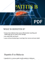 Hepatitis B: Name: Mohd Fareez Bin Abdul Hamid STUDENT ID: 2019828148 Class: Nsrd3A Lecturer: Nagoor Meera Bin Abdullah