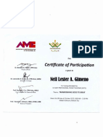 Certificate - 1ST AME PROFESSIONAL POCKET SEMINAR TRANSFORMING GOOD TO GREAT