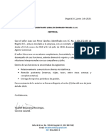 Certificacion Laboral Perez Juan PDF