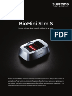 Biomini Slim S: Standalone Authentication Scanner