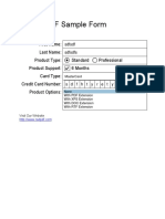 RAD PDF Sample Form