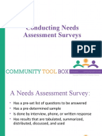 Conducting Needs Assessment Surveys