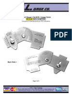 Offset Gauge - Cat # 32 - Usage Guide Scale: Inch & Metric: Designed & Manufactured by RPG Industries