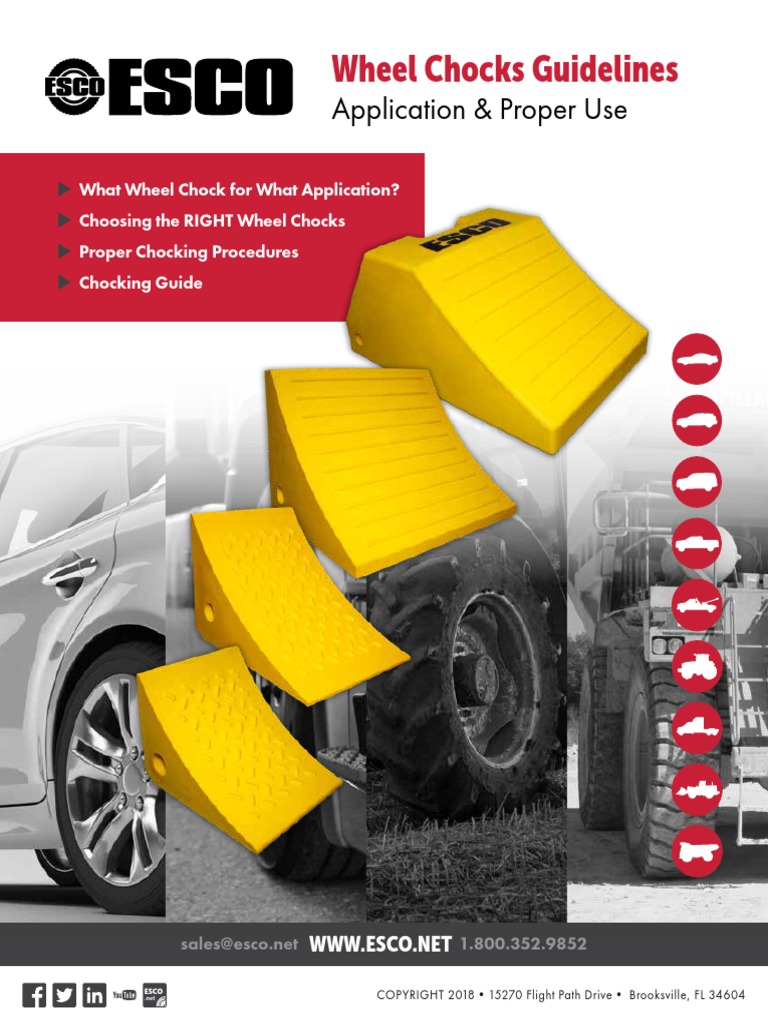 Wheel Chocks Guidelines Application & Proper Use PDF Tire Wheel