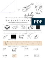 Fisă de Lucru, Sunetul Și Litera V
