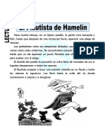 Ficha de El Flautista de Hamelín para Primaria