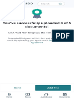 You've Successfully Uploaded 3 of 5 Documents!: Click "Add File" To Upload The Next Document